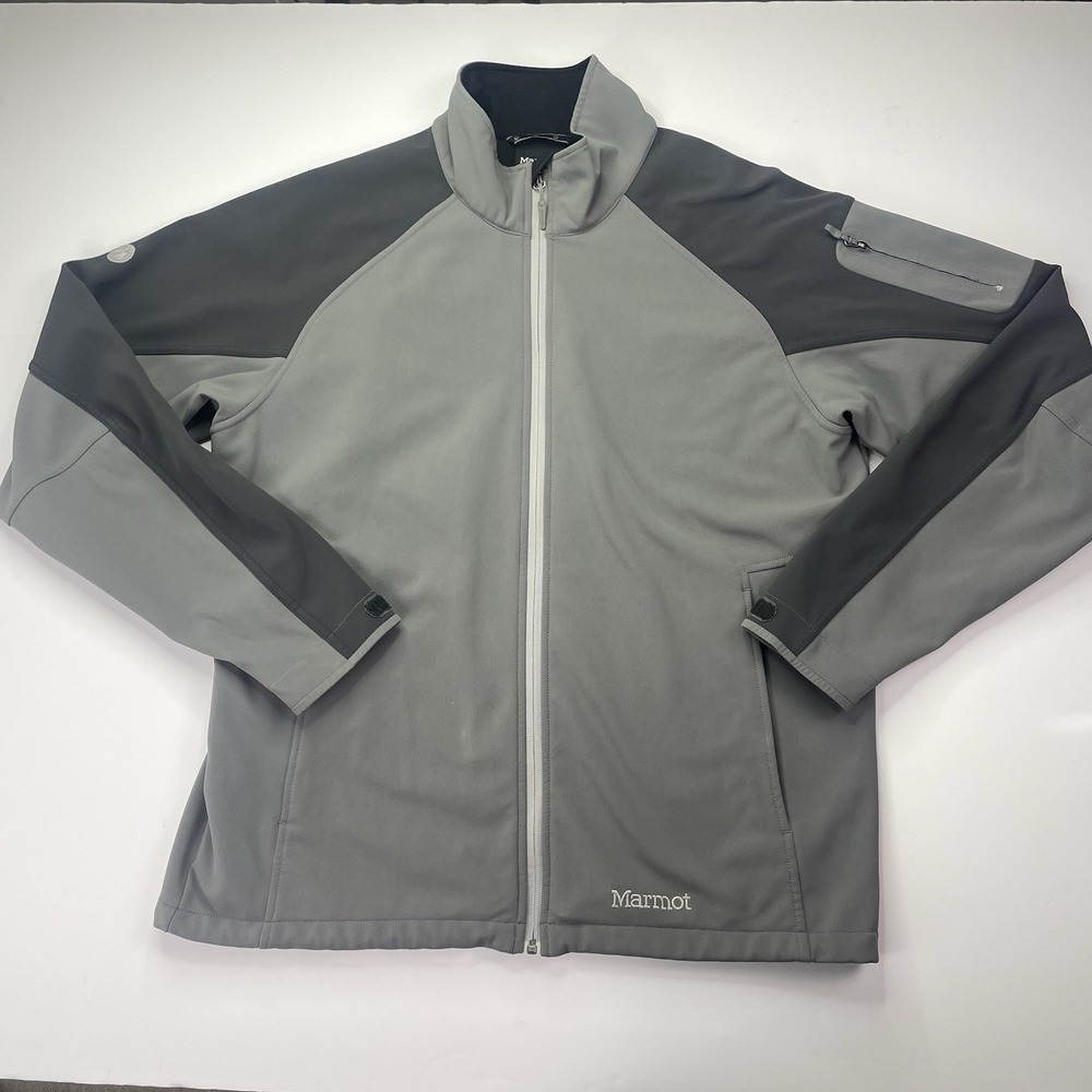 Marmot Jacket Gravity Men's XL Lined Grey Long Sleeve Shell